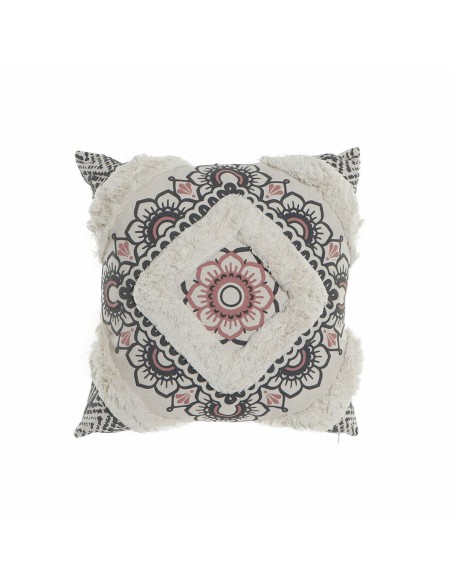 Almofada DKD Home Decor 8424001833795 Branco Preto Quadrado Colonial 45 x 10 x 45 cm Almofada DKD Home Decor 8424001833795 Branco Preto Quadrado Colonial 45 x 10 x 45 cm