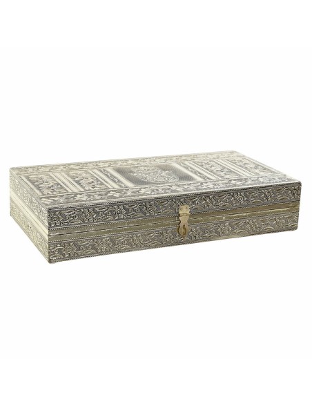 Caja-Joyero DKD Home Decor Madera Aluminio Árabe Flor (1 pcs) (38 x 20 x 7.5 cm) Caja-Joyero DKD Home Decor Madera Aluminio Árabe Flor (1 pcs) (38 x 20 x 7.5 cm)