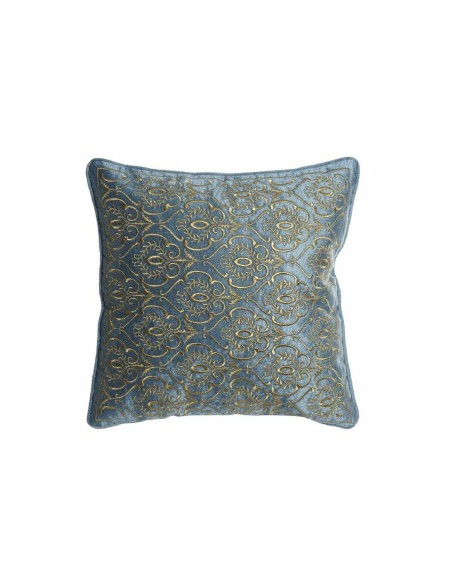 Almofada DKD Home Decor 8424001850389 Azul Dourado 45 x 10 x 45 cm Almofada DKD Home Decor 8424001850389 Azul Dourado 45 x 10 x 45 cm