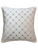Almofada DKD Home Decor 8424001850327 Cinzento 45 x 10 x 45 cm Branco Losangos