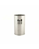 Vassoio Portaposate DKD Home Decor Argentato Acciaio inossidabile Plastica 10 x 10 x 18 cm
