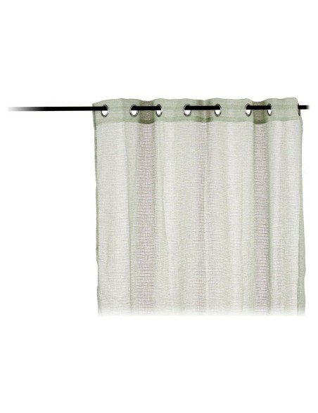 Curtain Net curtain Green Polyester (140 x 260 cm)