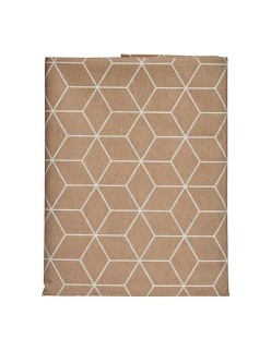 Toalha de Mesa Kinvara CUBIC-26195-3 Branco Bege Loneta
