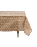 Toalha de Mesa Kinvara CUBIC-26195-3 Branco Bege Loneta