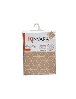 Toalha de Mesa Kinvara CUBIC-26195-3 Branco Bege Loneta