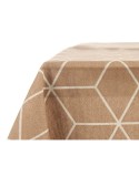 Toalha de Mesa Kinvara CUBIC-26195-3 Branco Bege Loneta