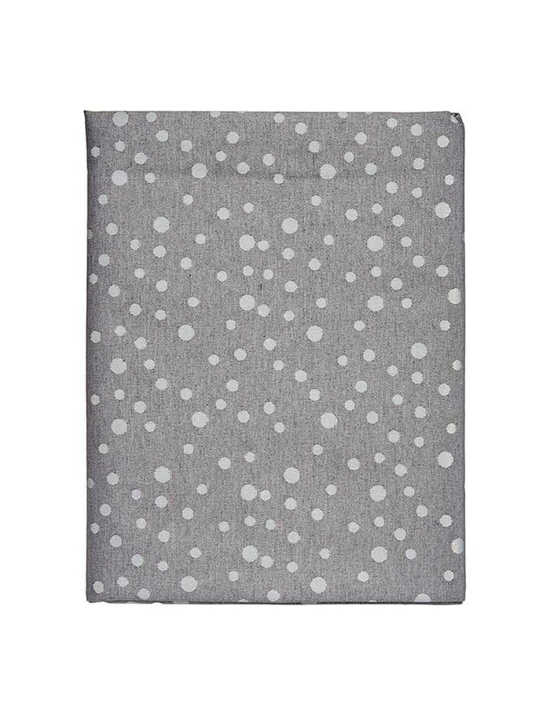 Toalha de Mesa Kinvara BABEL GRIS 42 Branco Cinzento Jacquard
