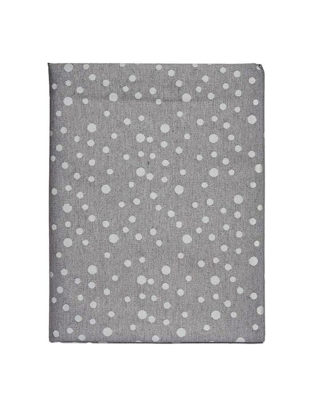 Toalha de Mesa Kinvara BABEL GRIS 42 Branco Cinzento Jacquard