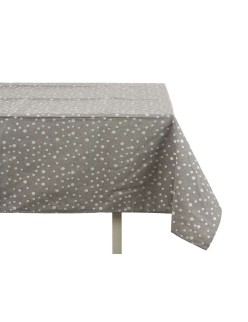 Toalha de Mesa Kinvara BABEL GRIS 42 Branco Cinzento Jacquard