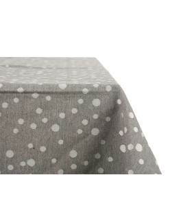 Toalha de Mesa Kinvara BABEL GRIS 42 Branco Cinzento Jacquard