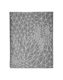 Toalha de Mesa Kinvara BABEL GRIS 48 Branco Cinzento Jacquard