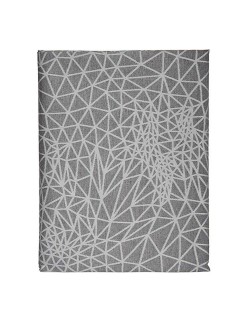 Toalha de Mesa Kinvara BABEL GRIS 48 Branco Cinzento Jacquard