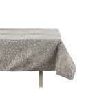 Toalha de Mesa Kinvara BABEL GRIS 48 Branco Cinzento Jacquard