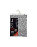 Toalha de Mesa Kinvara BABEL GRIS 48 Branco Cinzento Jacquard