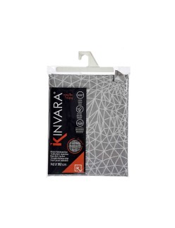 Nappe Kinvara BABEL GRIS 48 Blanc Gris Jacquard