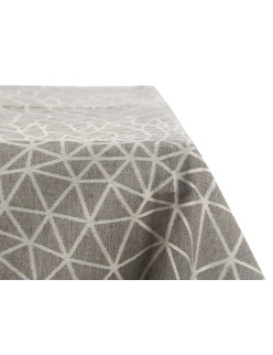 Toalha de Mesa Kinvara BABEL GRIS 48 Branco Cinzento Jacquard