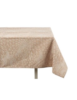 Toalha de Mesa Kinvara Branco Bege Jacquard