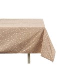Toalha de Mesa Kinvara BABEL BEIGE 41 Branco Bege Jacquard