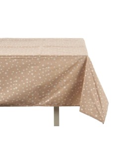 Toalha de Mesa Kinvara BABEL BEIGE 41 Branco Bege Jacquard