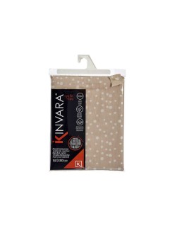 Toalha de Mesa Kinvara BABEL BEIGE 41 Branco Bege Jacquard