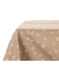 Toalha de Mesa Kinvara BABEL BEIGE 41 Branco Bege Jacquard