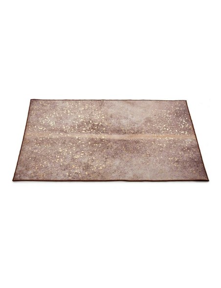 Alfombra 996857 Marrón Blanco Poliéster Alfombra 996857 Marrón Blanco Poliéster