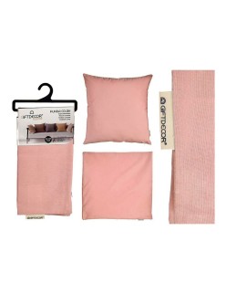 Capa de travesseiro Cor de Rosa 45 x 0,5 x 45 cm 60 x 0,5 x 60 cm