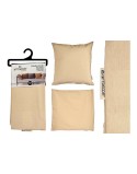 Capa de travesseiro Creme Bege 45 x 0,5 x 45 cm 60 x 0,5 x 60 cm