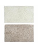 Alfombra DKD Home Decor Marrón Beige Algodón (2 pcs) (80 x 50 x 2 cm)