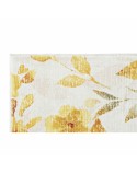 Alfombra DKD Home Decor Amarillo Blanco Poliéster Algodón Flores (120 x 180 x 0.5 cm)