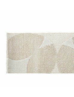 Alfombra DKD Home Decor Beige Poliéster Círculos (160 x 230 x 0.9 cm)