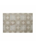 Alfombra DKD Home Decor Beige Poliéster Algodón Círculos (120 x 180 x 0.9 cm)