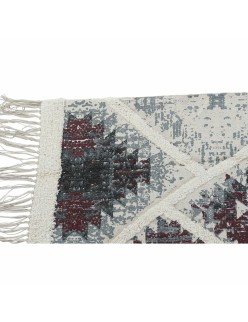 Alfombra DKD Home Decor Blanco Rojo Algodón (200 x 290 x 1 cm)