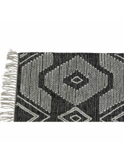 Alfombra DKD Home Decor Blanco Negro Algodón (200 x 290 x 1 cm)