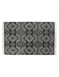 Tapis DKD Home Decor Blanc Noir Coton (160 x 230 x 1 cm)