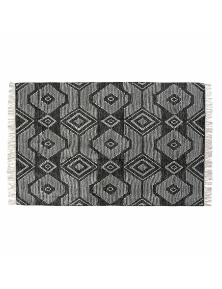 Tapis DKD Home Decor Blanc Noir Coton (160 x 230 x 1 cm) Tapis DKD Home Decor Blanc Noir Coton (160 x 230 x 1 cm)
