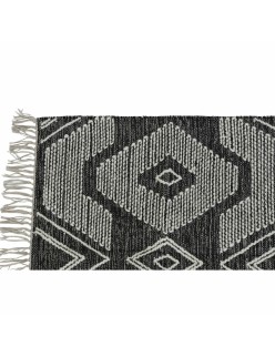 Tapis DKD Home Decor Blanc Noir Coton (160 x 230 x 1 cm)