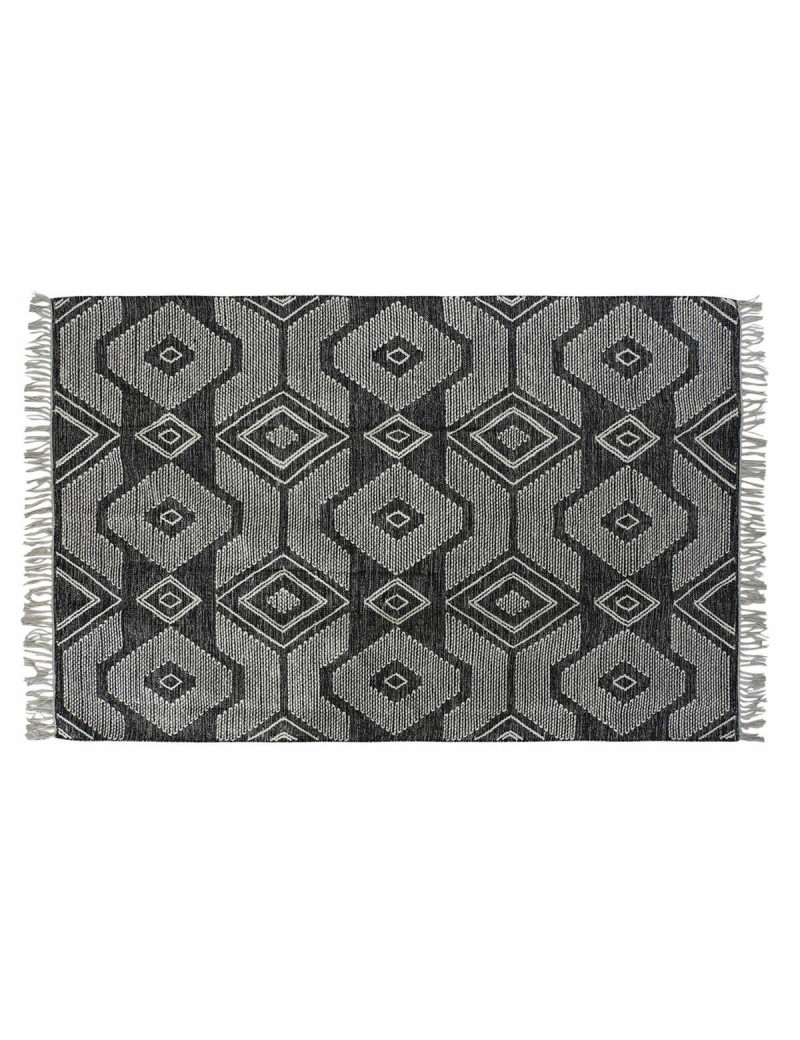 Alfombra DKD Home Decor Blanco Negro Algodón (120 x 180 x 1 cm)