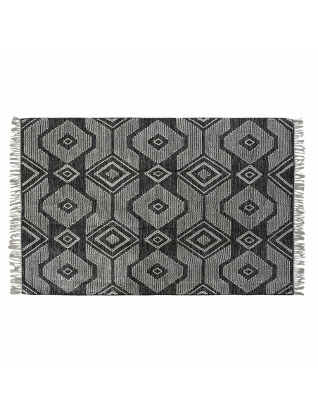Alfombra DKD Home Decor Blanco Negro Algodón (120 x 180 x 1 cm) Alfombra DKD Home Decor Blanco Negro Algodón (120 x 180 x 1 cm)