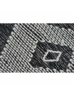 Alfombra DKD Home Decor Blanco Negro Algodón (120 x 180 x 1 cm)