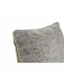 Cojín DKD Home Decor Plástico Marrón claro Rectangular Cuadrada Árabe 45 x 12 x 45 cm