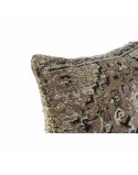 Almofada DKD Home Decor Plástico Branco Castanho Preto Retangular Quadrado Árabe 45 x 12 x 45 cm