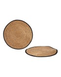 Alfombra Marrón Negro Fibra natural (Ø 100 cm)