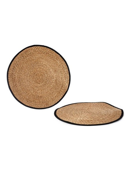 Alfombra Marrón Negro Fibra natural (Ø 100 cm) Alfombra Marrón Negro Fibra natural (Ø 100 cm)