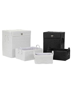 Set di Cestini DKD Home Decor polipropilene (42 x 33 x 50 cm) (5 pcs)