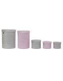 Set di Cestini DKD Home Decor polipropilene (42 x 42 x 50 cm) (5 pcs)