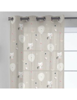 Curtain Haciendo el Indio Cats and Ballons 140 x 260 cm