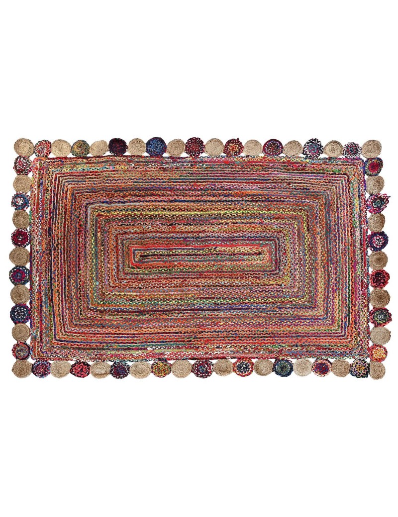 Alfombra DKD Home Decor Algodón Multicolor Jute (200 x 290 x 1 cm)