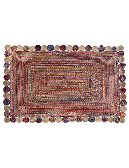 Alfombra DKD Home Decor Algodón Multicolor Jute (200 x 290 x 1 cm) Alfombra DKD Home Decor Algodón Multicolor Jute (200 x 290 x 1 cm)