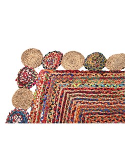 Alfombra DKD Home Decor Algodón Multicolor Jute (200 x 290 x 1 cm)